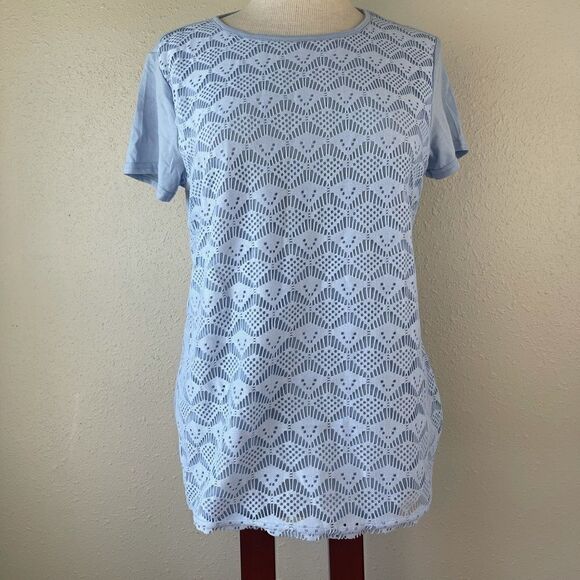 NWT NorthCrest Women’s Light Blue Tee Size S - Picture 1 of 6
